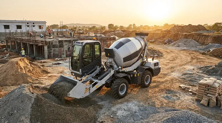 建設現場で自己装入式コンクリートミキサーを使用する主な利点は何ですか? 効率向上&コスト削減
