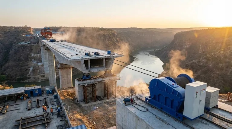 ウインチは橋梁架設にどのように役立ちますか?制御された牽引力による橋梁設置の加速