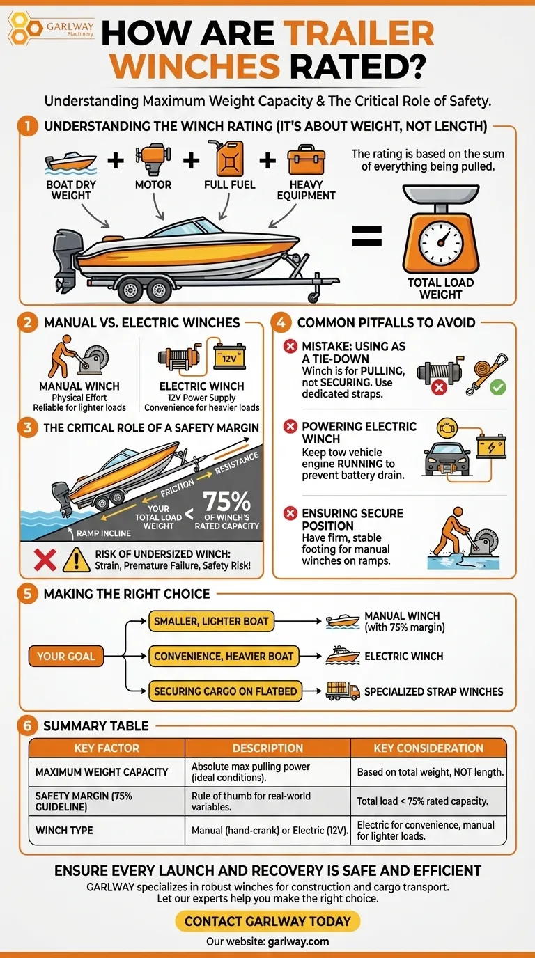 كيف يتم تصنيف رافعات المقطورات؟ دليل لسعة الحمولة الآمنة والفعالة دليل مرئي