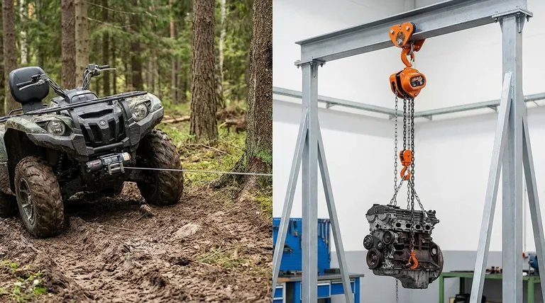 Can you use an ATV winch as a hoist? Avoid Catastrophic Failure with the Right Tool