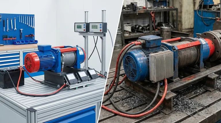 ما هو الفرق بين محرك المغناطيس الدائم والمحرك الكهربائي التقليدي في الرافعات؟ اختر الطاقة المناسبة للسحب الخاص بك