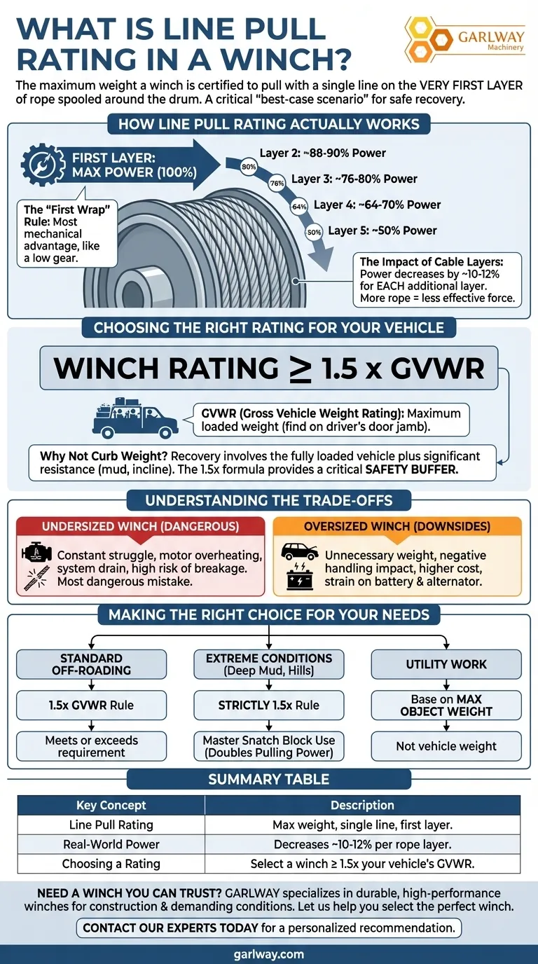 ما هو تصنيف سحب الخط في الرافعة؟ المفتاح لاستعادة المركبات بأمان وقوة دليل مرئي