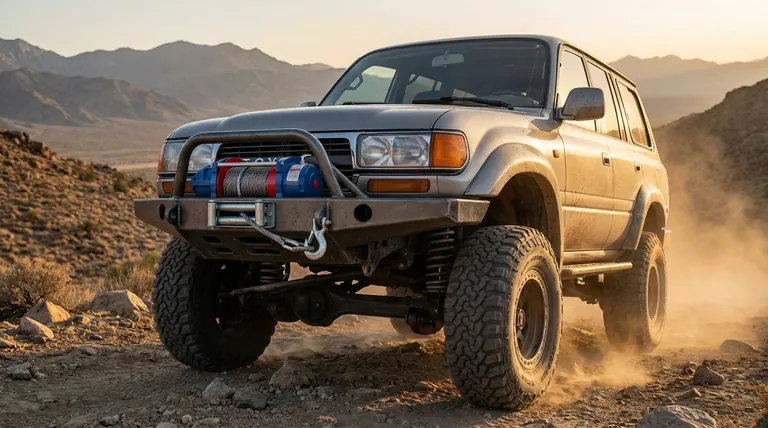 ما هي الاعتبارات المتعلقة بوزن الونش في القيادة على الطرق الوعرة؟ وازن بين القوة والأداء