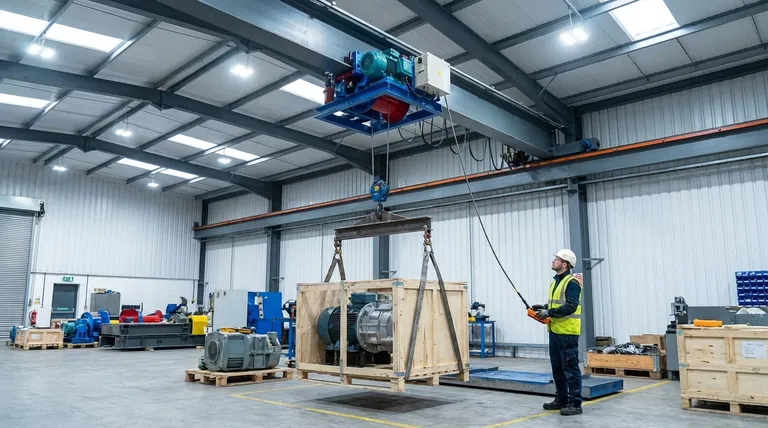 ما هي ميزة استخدام عربة كهربائية لتعليق الرافعة؟ تعزيز السلامة والدقة