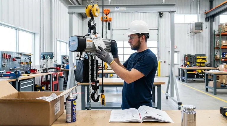 What steps should be taken before using a hoist for the first time? Ensure a Safe & Compliant Commissioning Process