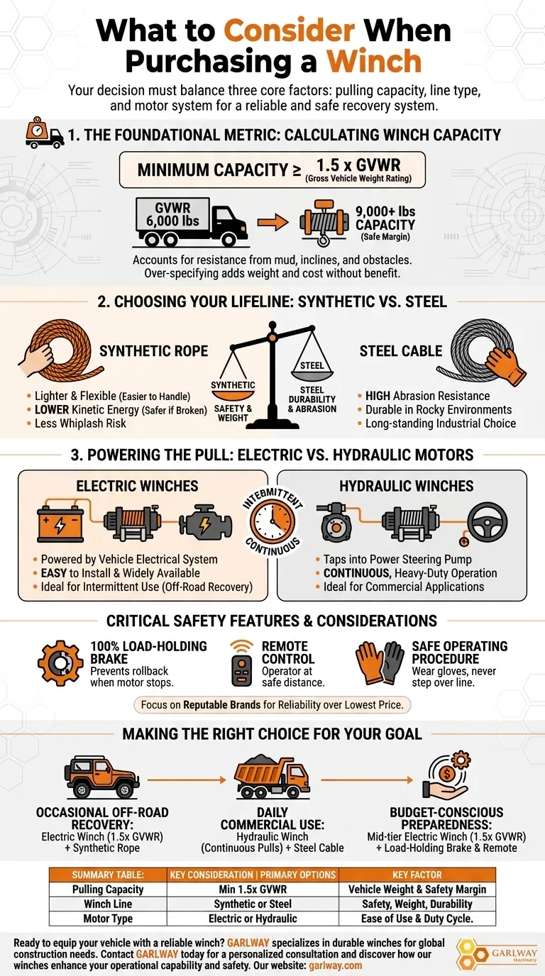Что следует учитывать при покупке лебедки? Руководство по безопасной и эффективной эвакуации транспортных средств Визуальное руководство