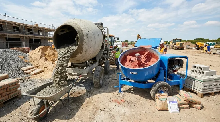 Quelles sont les différences entre les malaxeurs à tambour et les malaxeurs à cuve ? Choisissez le bon malaxeur pour votre projet