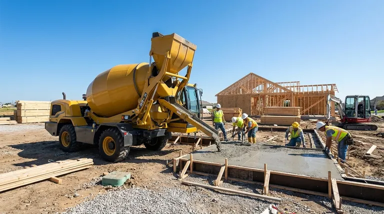 ما هي الفوائد التي توفرها خلاطات الخرسانة ذاتية التحميل في بناء المنازل؟ تعزيز الكفاءة وتوفير التكاليف