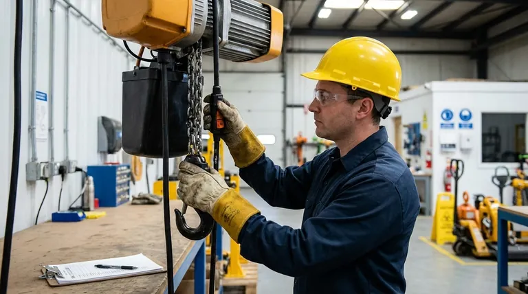 ¿Qué EPP deben usar los operadores al usar un polipasto eléctrico? Equipo esencial para operaciones de elevación seguras