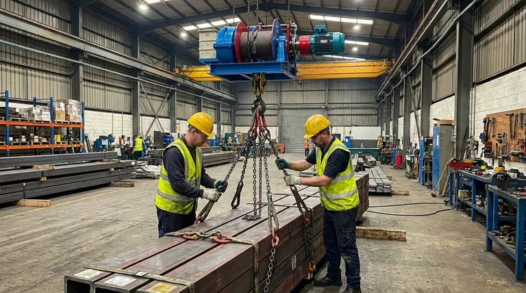 전동 호이스트로 들어 올리기 전에 하중을 어떻게 고정해야 합니까? 단계별 안전 가이드