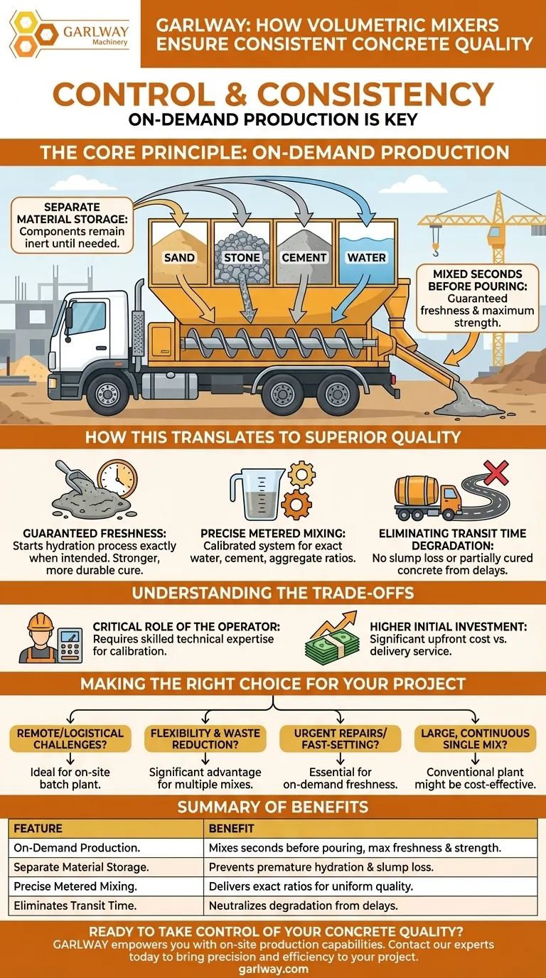 부피 믹서는 일관된 콘크리트 품질을 어떻게 보장합니까? 우수한 결과를 위한 주문형 혼합 시각적 가이드