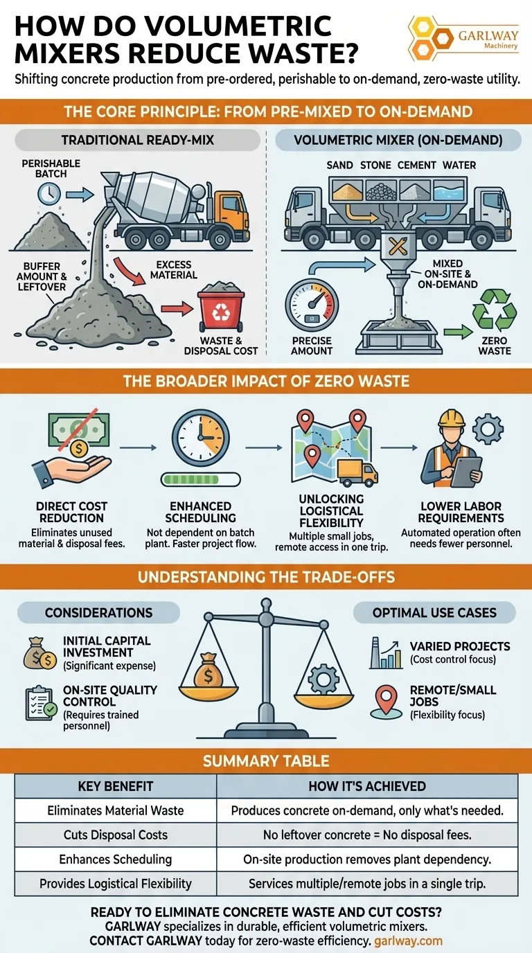 体积式搅拌机如何减少浪费？实现现场零混凝土浪费 图解指南