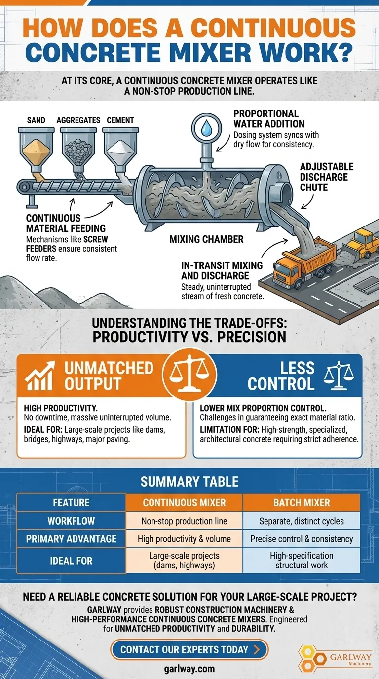 Comment fonctionne un malaxeur à béton continu ? Optimiser la production à grand volume Guide Visuel