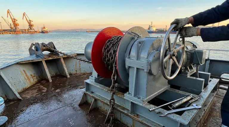 How does the star-shaped wheel function on the windlass? Master Your Anchor Clutch for Safe Deployment