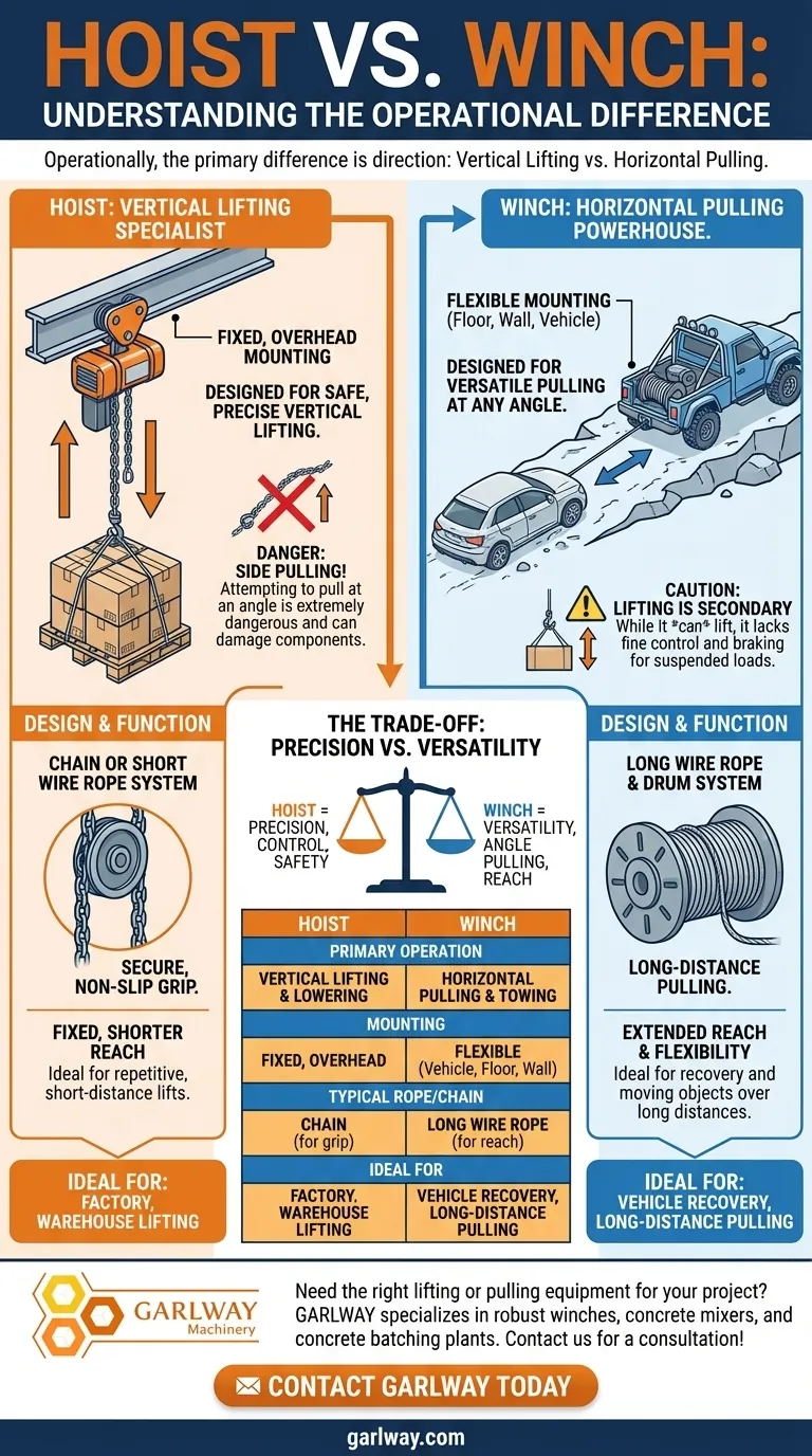 كيف يختلف الرافعة عن الونش من حيث التشغيل؟ اختر الأداة المناسبة لعملك دليل مرئي
