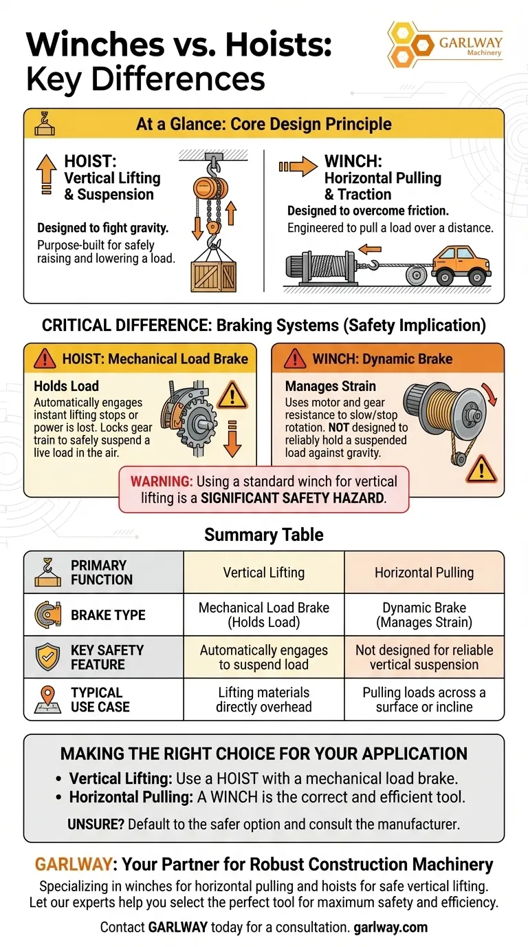 What are the key differences between winches and hoists? Ensure Job Site Safety and Efficiency Visual Guide