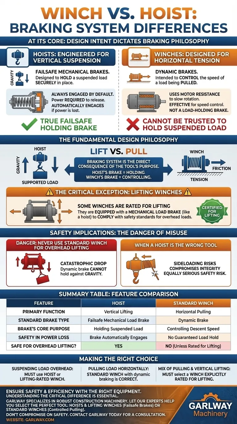 Quelles sont les différences entre les systèmes de freinage des treuils et des palans ? Assurer la sécurité pour le levage par rapport à la traction Guide Visuel