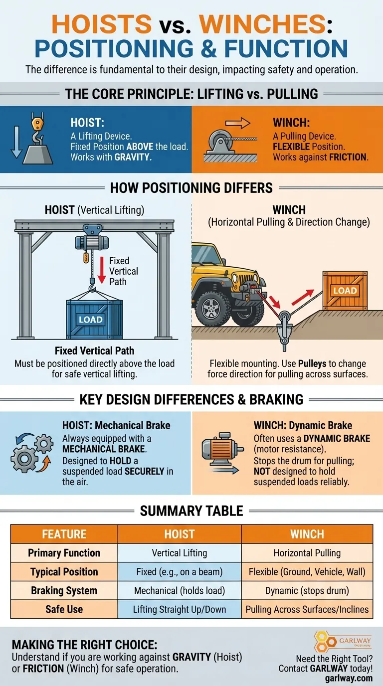 Wie unterscheidet sich die Positionierung von Seilwinden und Hebezeugen? Wichtige Sicherheits- und Designfaktoren erklärt Visuelle Anleitung