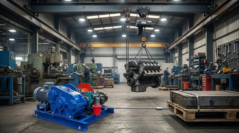 ホイストはウインチよりもどのような場合に適していますか？安全な垂直吊り上げと吊り下げのために