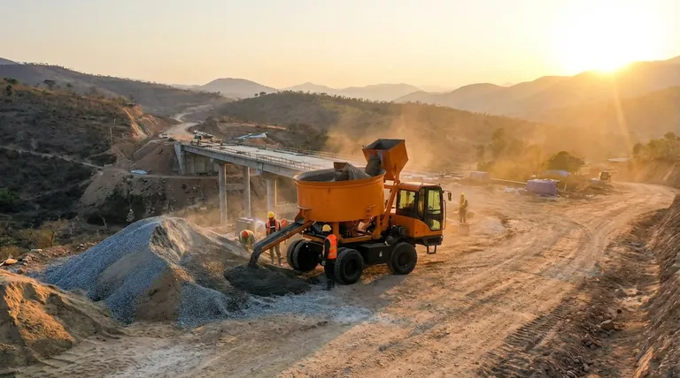 자가 로딩 콘크리트 믹서는 어떤 종류의 건설 프로젝트에 사용할 수 있습니까? 외딴 및 어려운 현장에 이상적