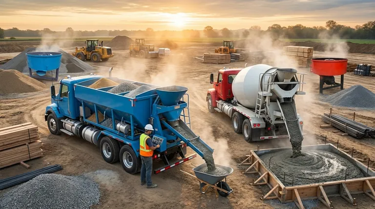 Quelle est la différence entre une bétonnière volumétrique et une bétonnière ? Maximisez l'efficacité sur site et éliminez le gaspillage