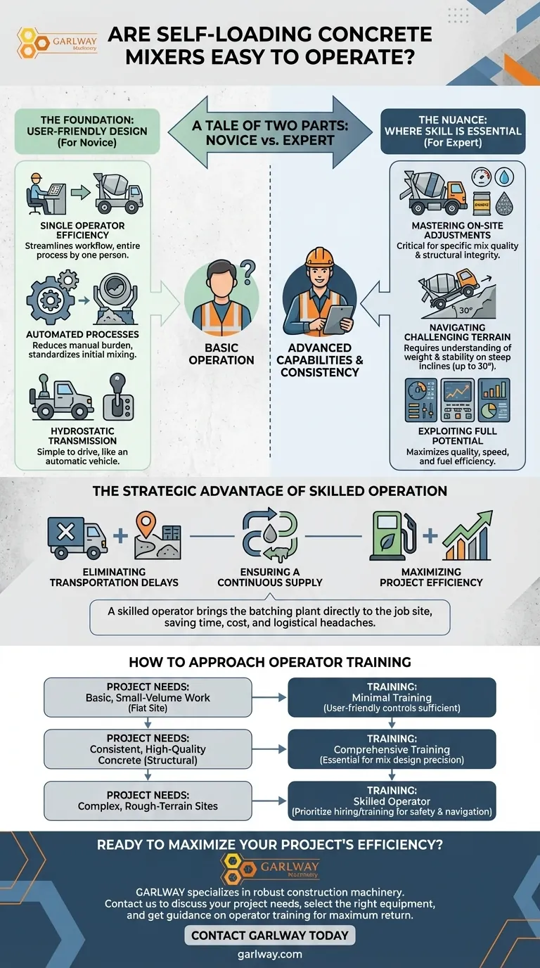 Sind selbstladende Betonmischer einfach zu bedienen? Benutzerfreundliches Design im Einklang mit fachmännischer Bedienung Visuelle Anleitung