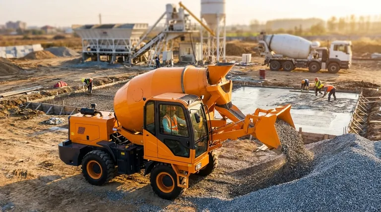 自装式混凝土搅拌机如何降低人工成本?优化您的混凝土作业