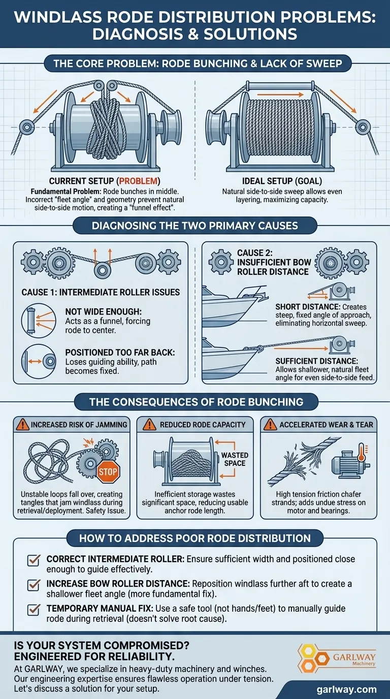 Welche Probleme verursacht die aktuelle Einrichtung bei der Kettenverteilung? Verhindern Sie gefährliches Aufstauen und Blockieren Visuelle Anleitung