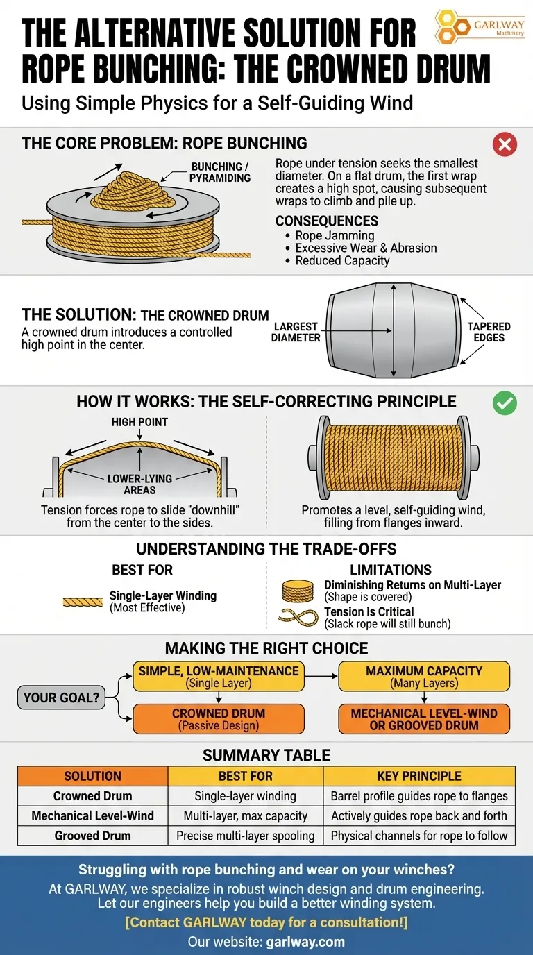 ¿Qué solución alternativa se menciona para los problemas de apelmazamiento de la cuerda? Guía Visual