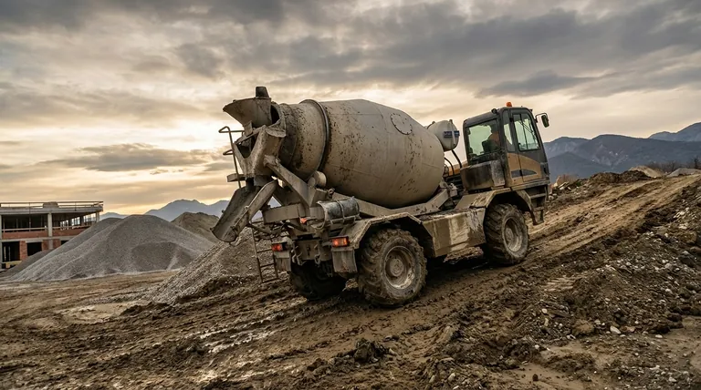 Que tipo de transmissão as betoneiras autocarregáveis utilizam? Hidrostática 4WD para Superioridade Off-Road