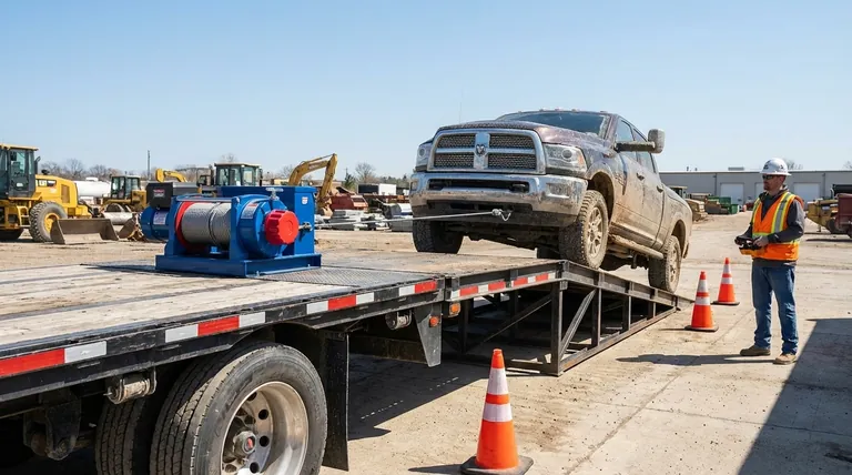 在车辆装载绞盘中应考虑哪些安全功能?确保每次装载安全可靠