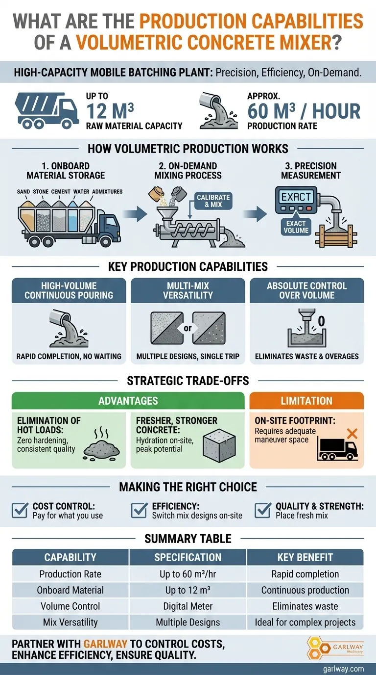 ما هي القدرات الإنتاجية لخلاط الخرسانة الحجمي؟ زيادة الكفاءة وتقليل النفايات دليل مرئي