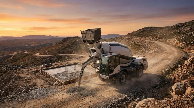 ما الذي يجعل خلاطات الخرسانة ذاتية التحميل مرنة بشكل خاص؟ تنقل لا مثيل له وتحكم في الخرسانة في الموقع