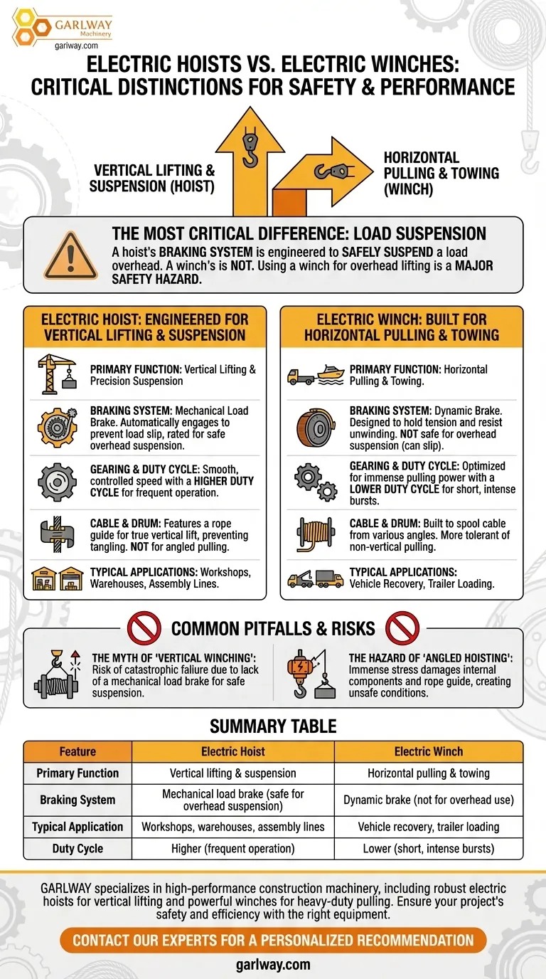 Qu'est-ce qui distingue les palans électriques des treuils électriques ? Guide de sécurité et d'application Guide Visuel
