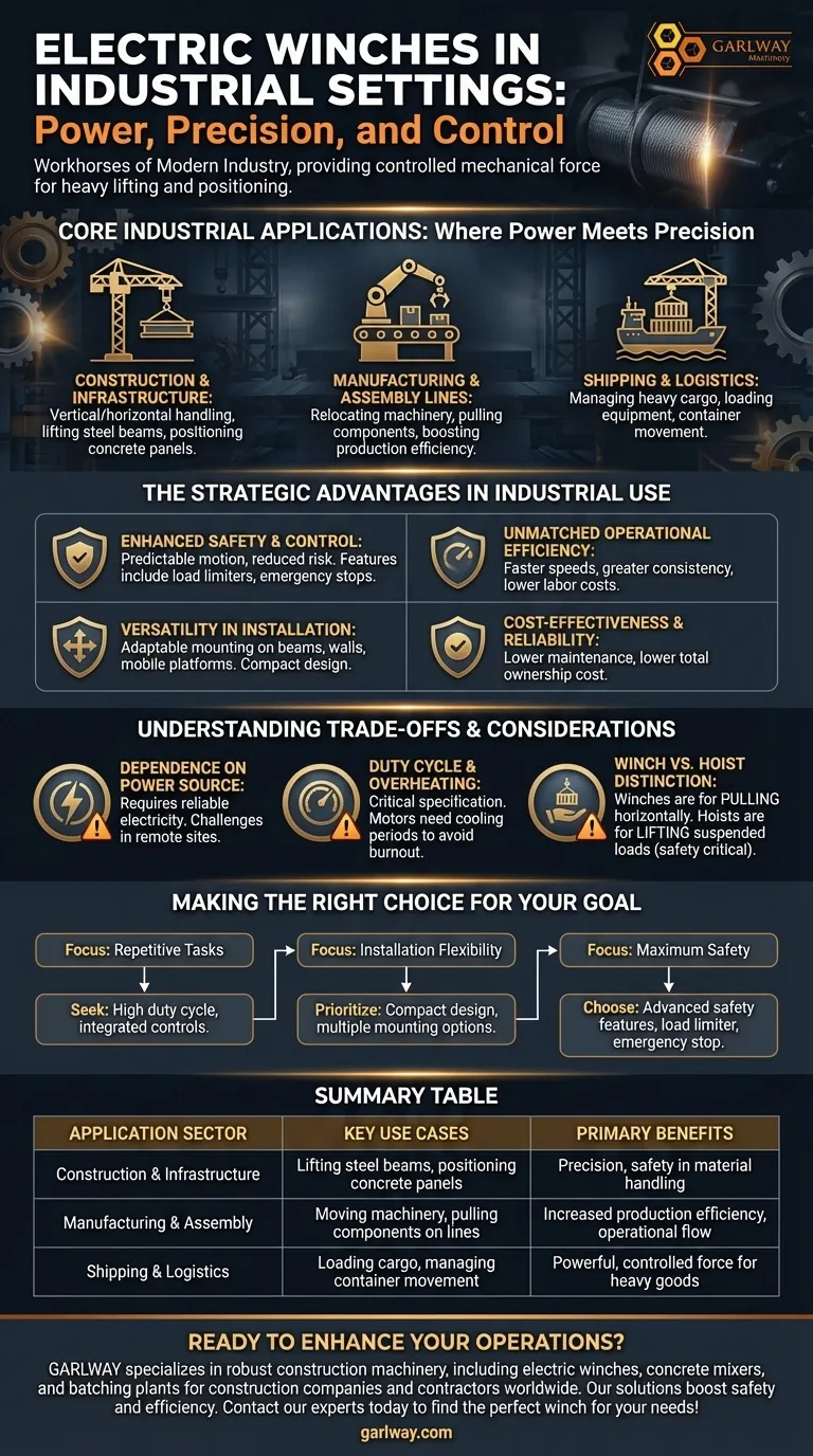 Como os guinchos elétricos são aplicados em ambientes industriais? Potencializando Operações Mais Seguras e Eficientes Guia Visual