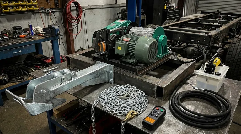 Какое дополнительное оборудование рекомендуется для установки лебедки? Создайте полную и надежную систему