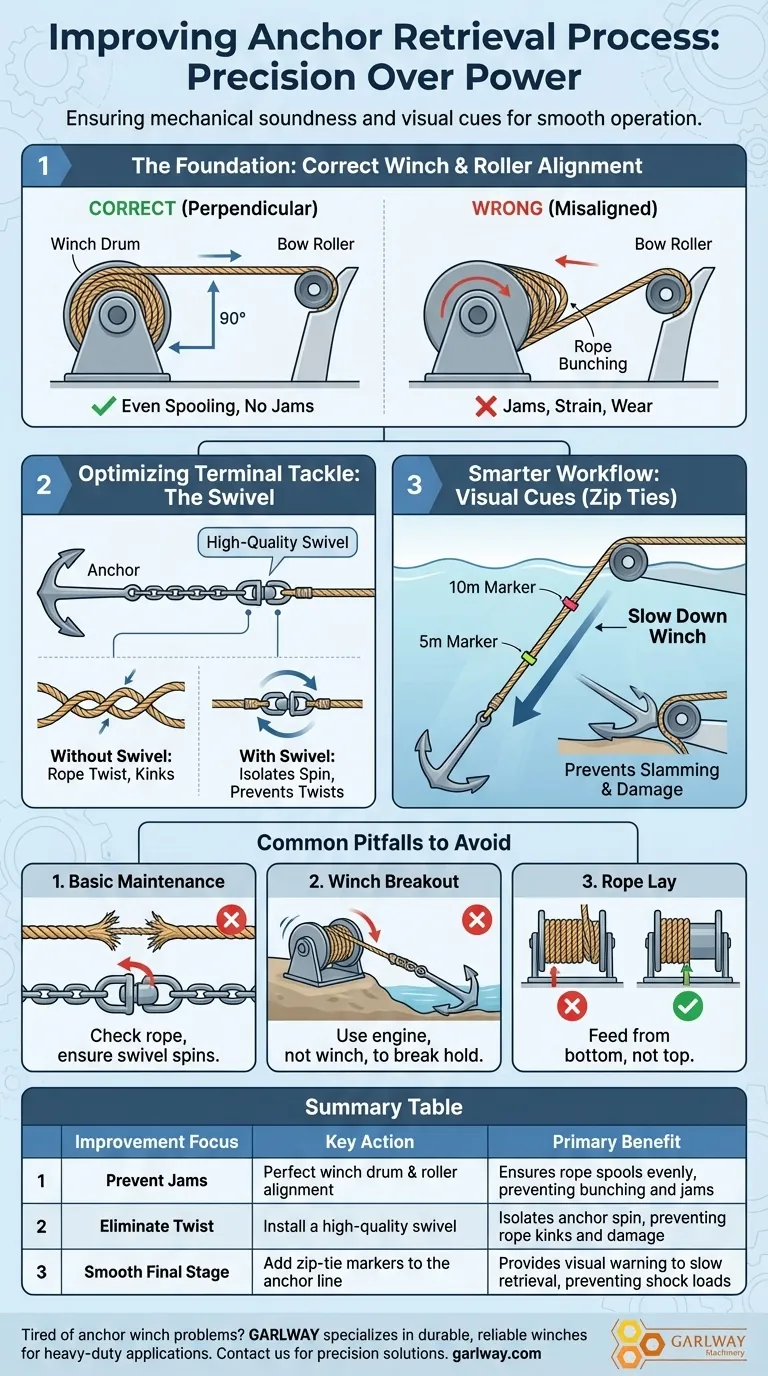 如何改进锚的回收过程？实现顺畅、无卡滞的锚处理 图解指南