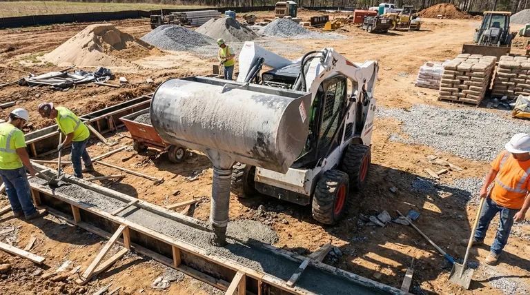 Quais são as características principais de uma caçamba misturadora? Aumente a Eficiência com Mistura de Concreto no Local