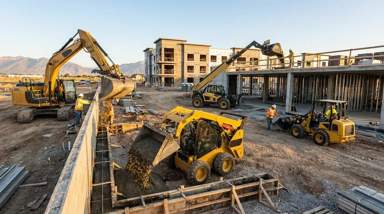 믹서 버킷과 호환되는 기계 유형은 무엇인가요? 콘크리트 작업에 적합한 기계를 선택하세요.