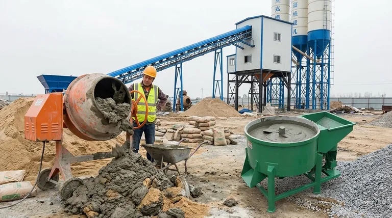 시멘트 믹서에 모르타르를 넣으면 어떻게 되나요? 약하고 덩어리진 혼합물을 피하세요.