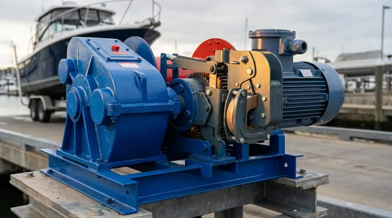 Какая функция безопасности предотвращает скатывание лодки назад при лебедении? Пружинный храповик: объяснение