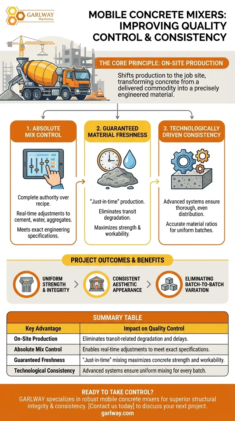 De que forma uma betoneira móvel melhora o controlo de qualidade e a consistência? Obtenha uma qualidade superior de betão no local Guia Visual
