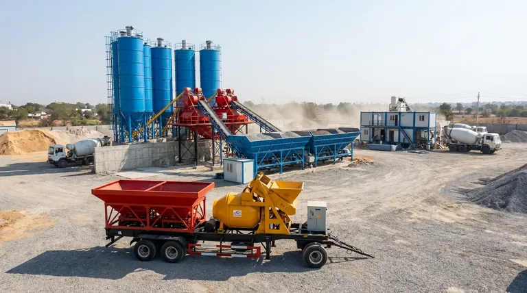 다양한 배치 플랜트 유형은 무엇인가요? 고정식 vs. 이동식 & 습식 vs. 건식 혼합 가이드