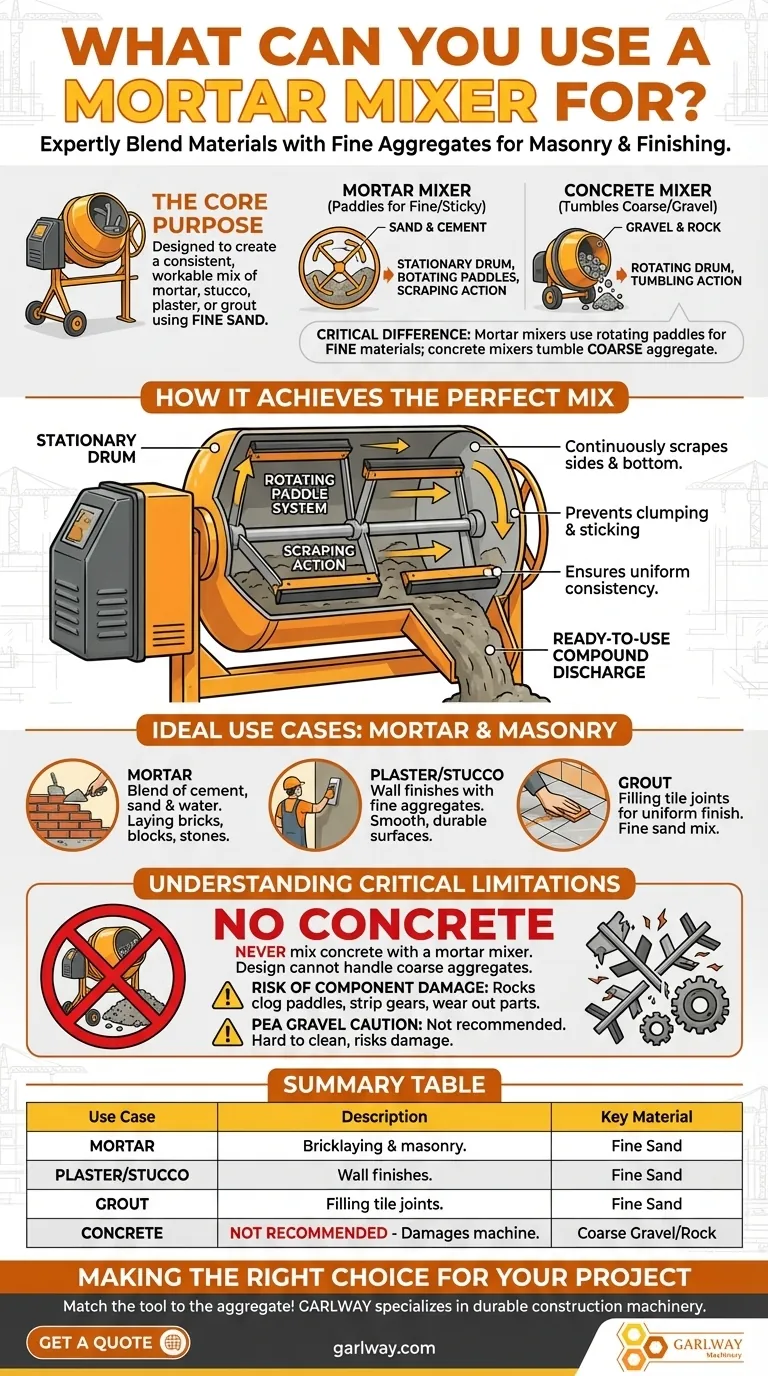 ¿Para qué se puede usar una hormigonera de mortero? La herramienta esencial para albañilería y enlucido Guía Visual