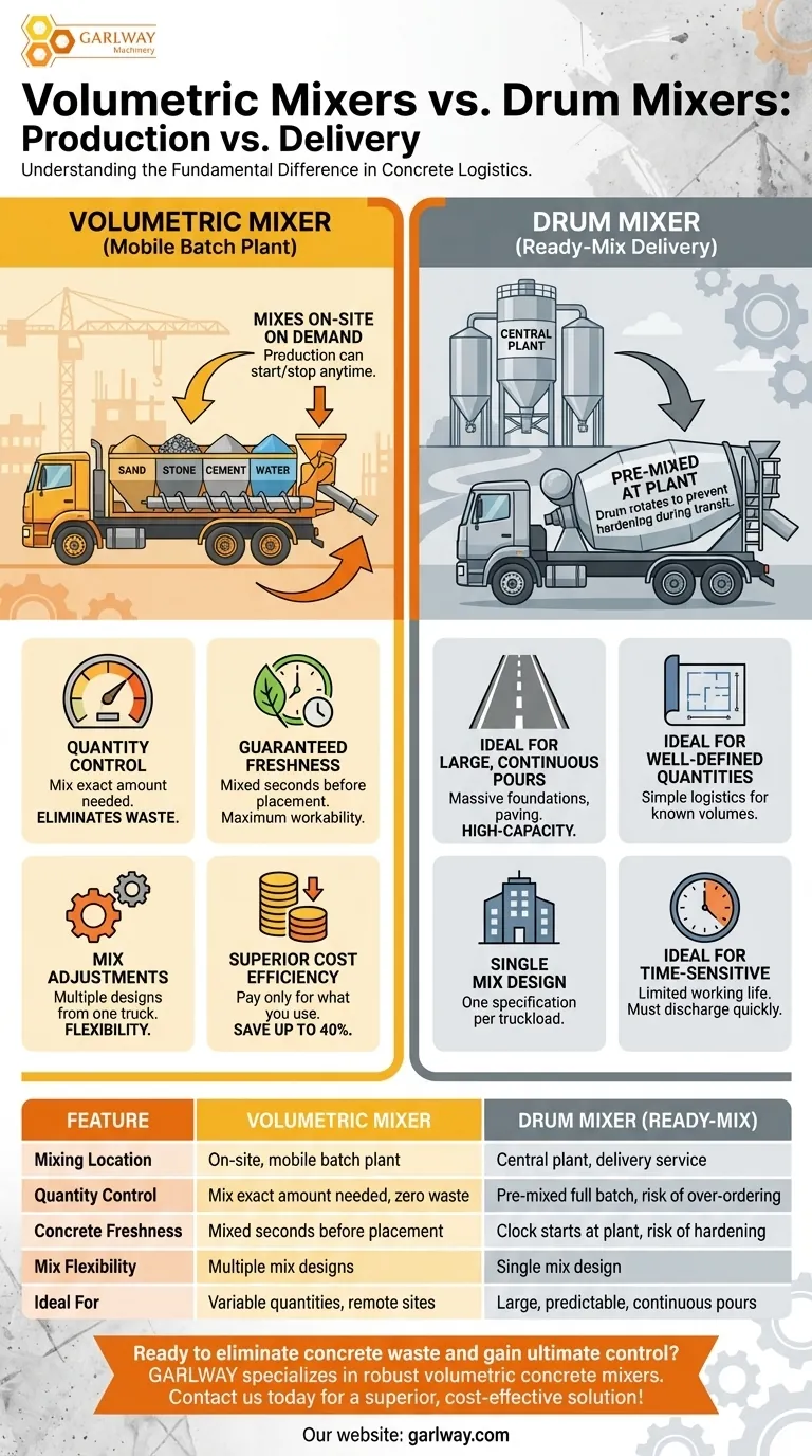 Что такое объемные смесители и чем они отличаются от барабанных смесителей? Максимизируйте контроль и сократите расходы на вашей строительной площадке Визуальное руководство