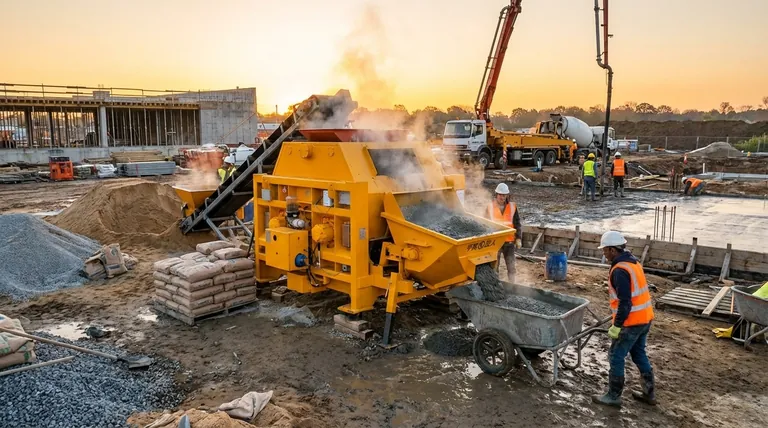Что такое объемные смесители и чем они отличаются от барабанных смесителей? Максимизируйте контроль и сократите расходы на вашей строительной площадке