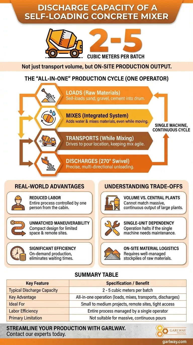 自積込コンクリートミキサーの排出能力は？中小規模プロジェクトの効率を向上させる ビジュアルガイド