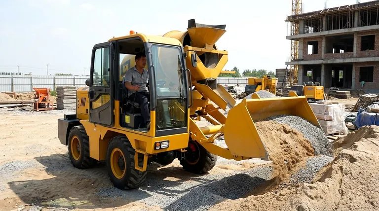 ¿Cuántos operadores se necesitan para operar una hormigonera autocargable? Logre la máxima eficiencia con un solo operador