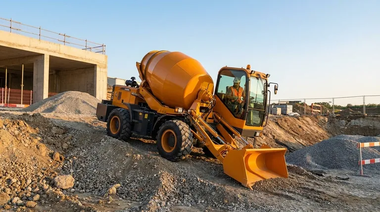 Quelles caractéristiques de sécurité rendent les bétonnières mobiles automotrices avantageuses ? Améliorer la sécurité et l'efficacité sur site