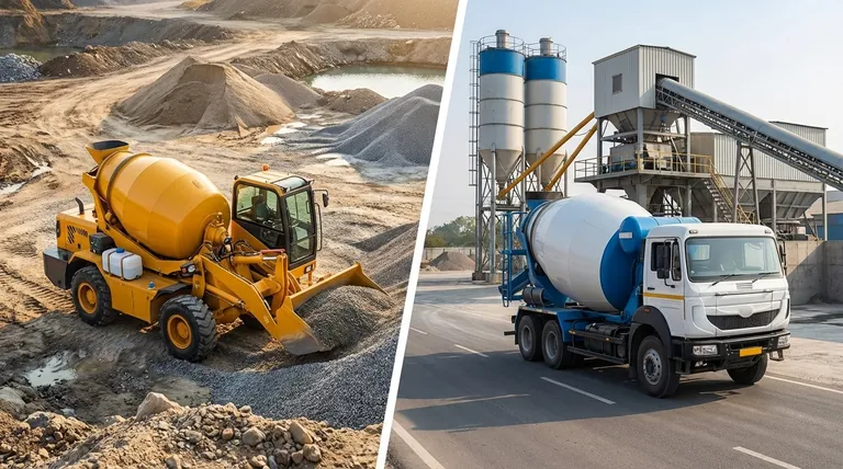 ¿Qué componentes distinguen a primera vista las hormigoneras móviles autocargables de las normales? Características clave para la producción in situ